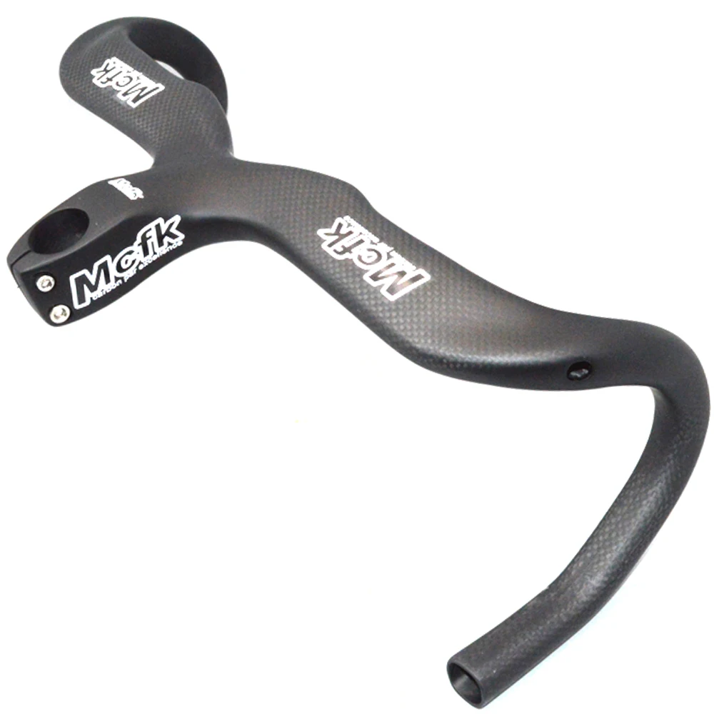MCFK полностью углеродное волокно шоссейный руль для велосипеда 3k углеродный