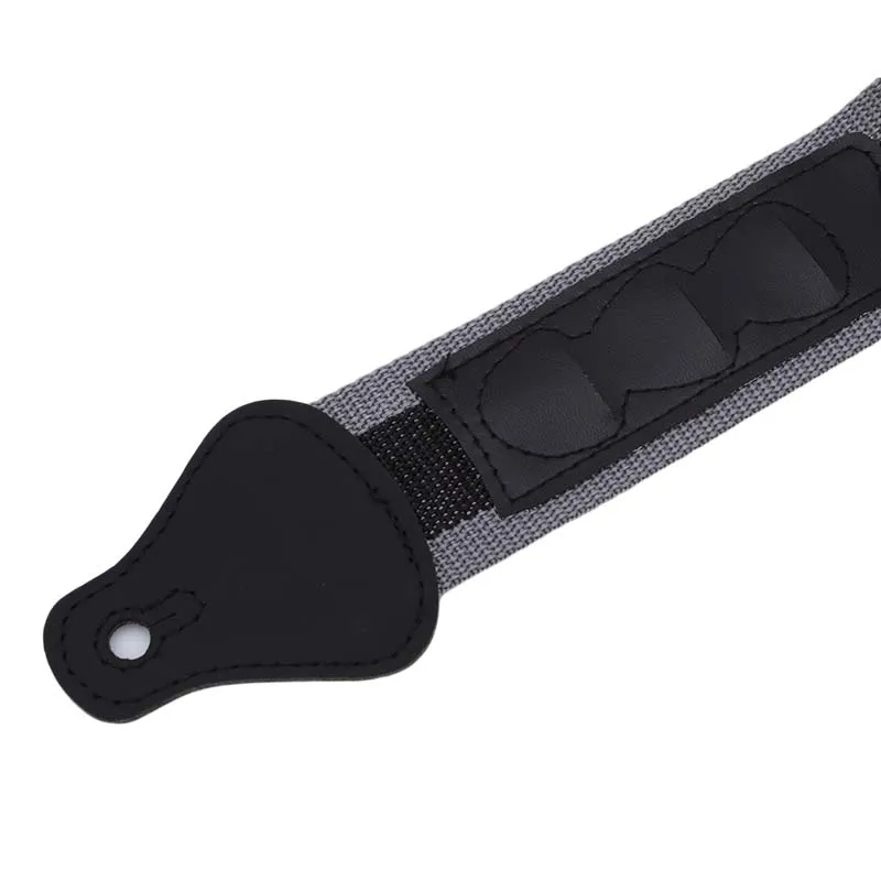 elektrische akustische bass guitar strap einstellbare gürtel pick gitarre picks halter leder enden multifunktionale schwarz nylon free global shi