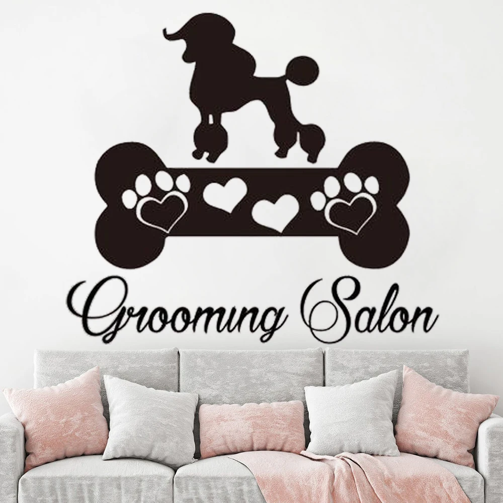 

Pet shop Wall Decal for kids room decoration sticker Dog Best Friend Animals anime Best fiend wall decal Shop window decor HQ083