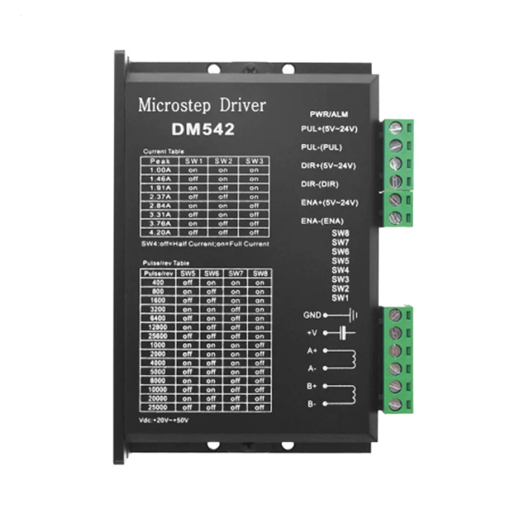 

Цифровой контроллер шагового двигателя DM542