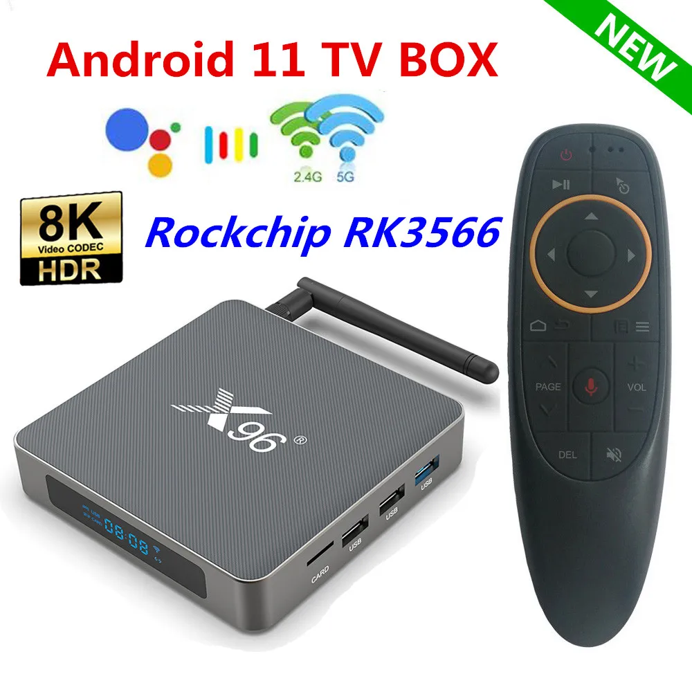 ТВ-приставка X96 X6 Android 11 8 + 128 ГБ 4K Wi-Fi 1000 Мбит/с 4 64/32 | Электроника