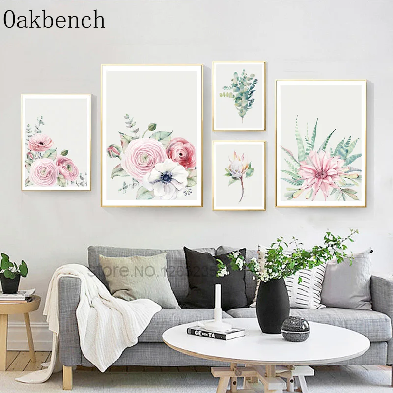 Скандинавский постер суккулентные растения постеры и принты Кактус Цветок