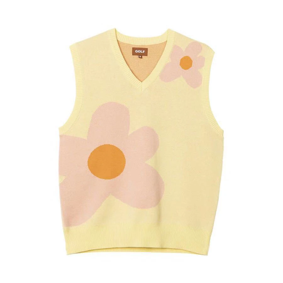 

2021 New men Luxury golf Flower Le Fleur Tyler The Creator Knit Casual Sweaters Vest sleeveless Asian Plug Size High Drake