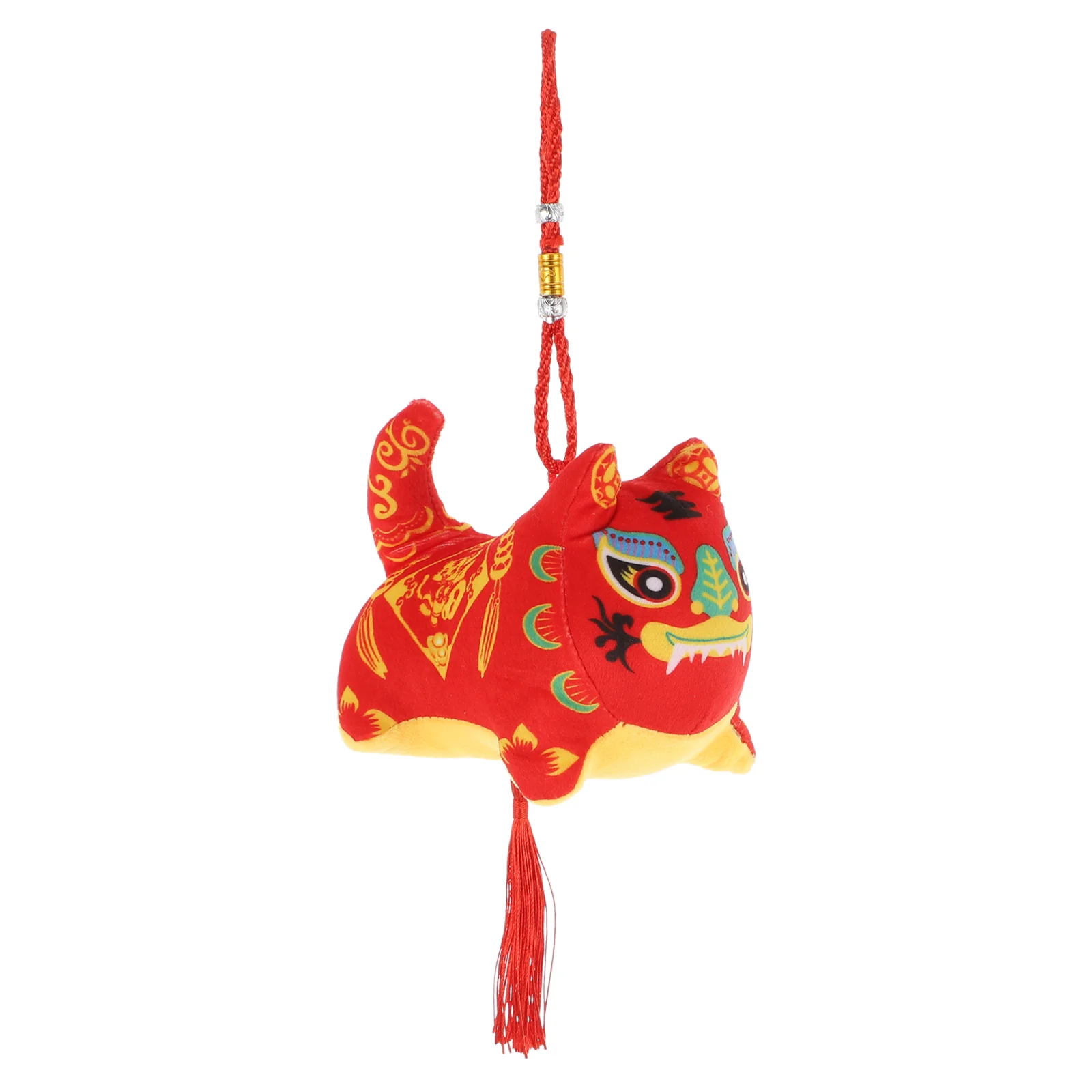 

3Pcs Year of The Tiger Decor Plush Tiger Mascot Pendant New Year Adornment