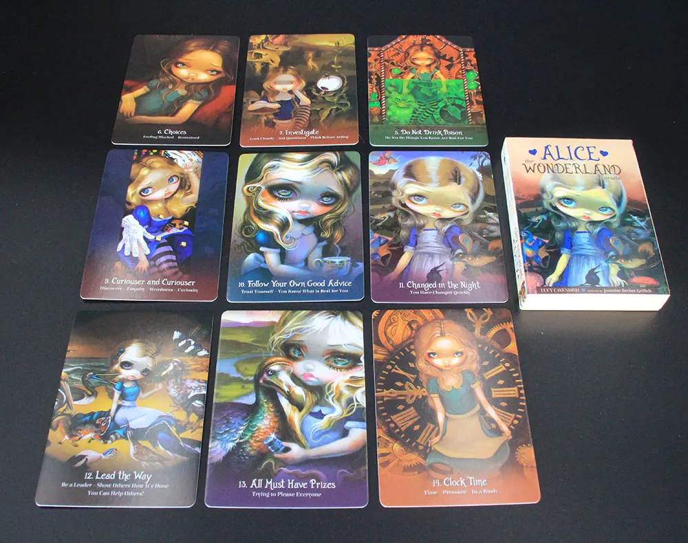 

Oracle Tarot of Alice the Wonderland Board Games Divination for Adults and Children Table Game Dobble Playing Card Decks