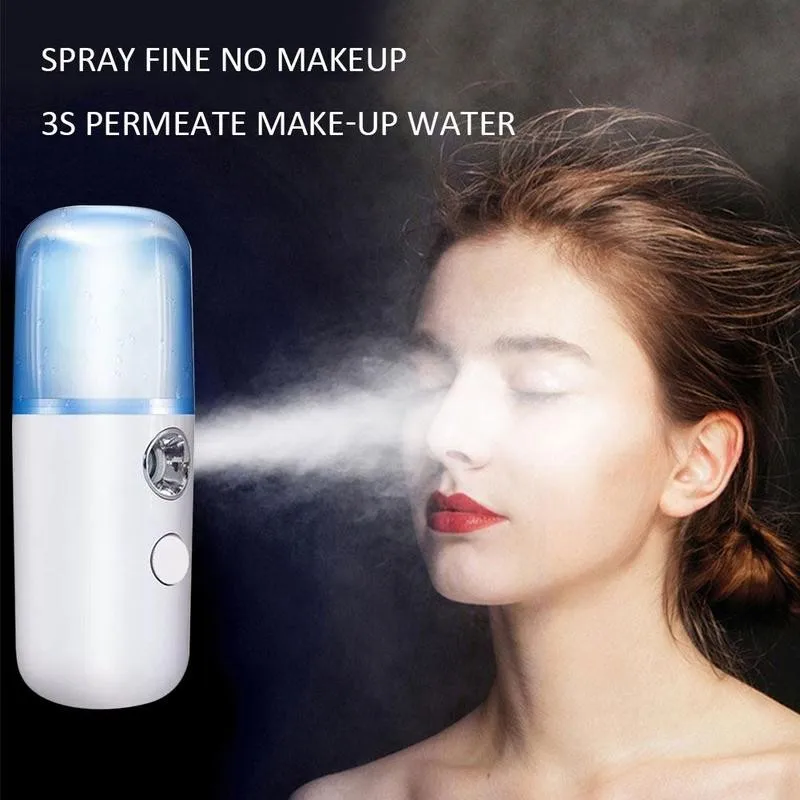 Nebulizer for Eyelashes Mini Face Steamer Nano Mister Sprayer Nebulizer Humidifier Mist Atomization Sprayer USB & Battery