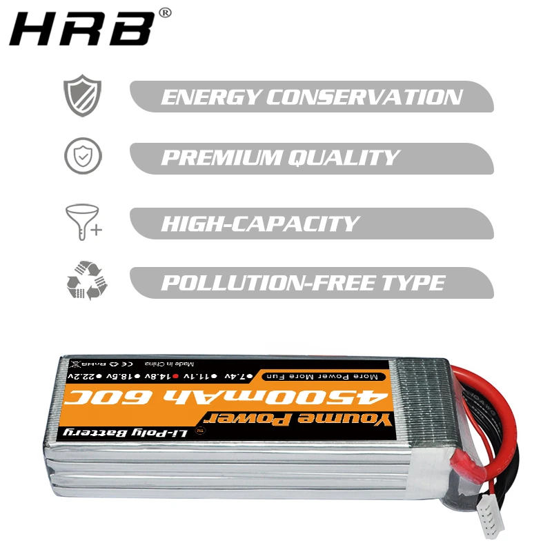 Youme 14,8 V 4S Lipo 4500mah батарея XT60 EC3 Deans T XT90 EC5 TRX 60C для вертолета самолета автомобиля гоночного грузовика лодки RC запчасти Новые
