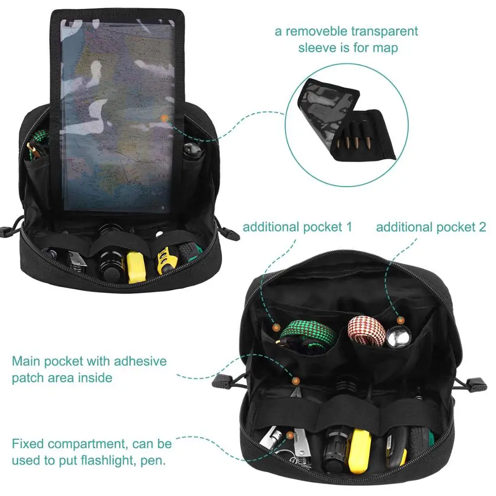 1000D тактическая сумка через плечо военная на пояс универсальная Портативная для