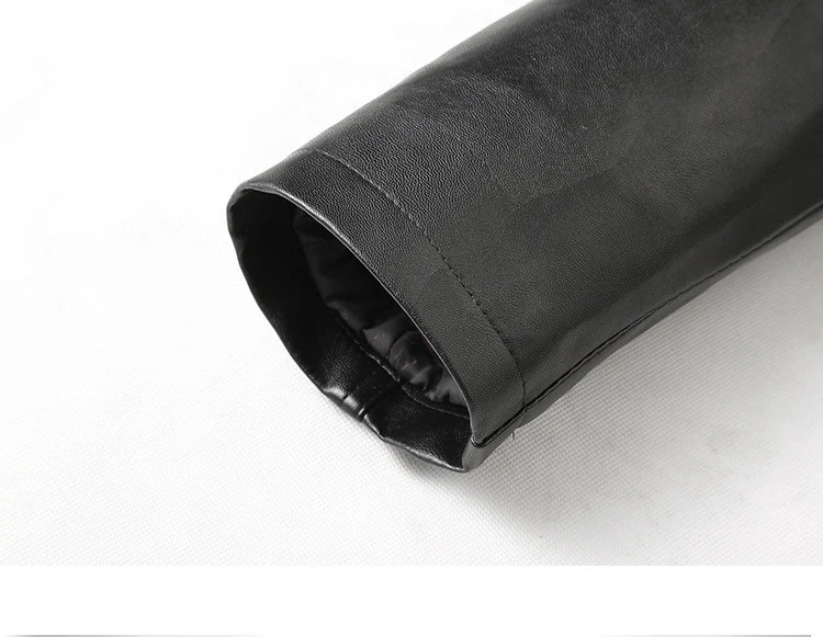 FGKKS, зимние Брендовые мужские кожаные куртки, мужские повседневные пальто из искусственной кожи, Мужская Утепленная кожаная куртка(съемный меховой воротник