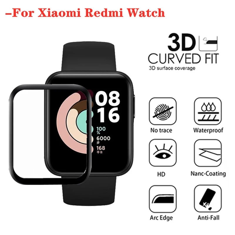 3D мягкое закаленное стекло для защиты экрана Redmi Watch (не стекло) Xiaomi Mi Color 2019 Lite