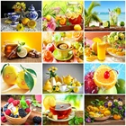 AZQSD Алмазная вышивка лимон Алмазная картина полностью квадратная дрель фрукты Алмазная мозаика Вышивка крестом украшение