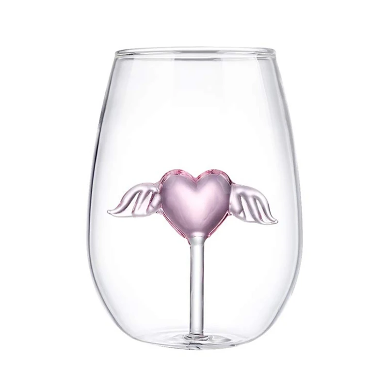 Винный Бокал без сердец для красных и белых вина уличная посуда напитков