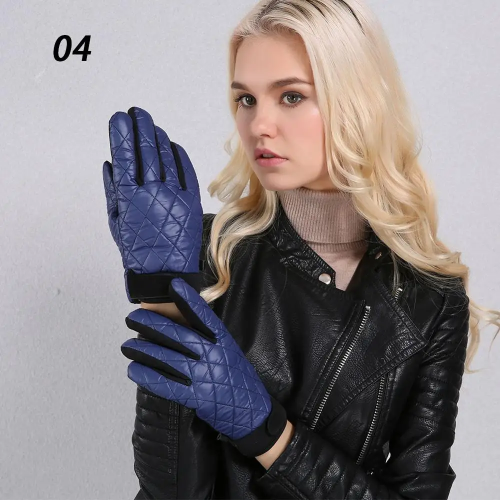 04-Diamond Blue Sparsil женские противоскользящие зимние перчатки ярких цветов, толстые флисовые перчатки кораллового цвета, ветрозащитные теплые мягкие женские варежки - Цвет: 04-Diamond Blue