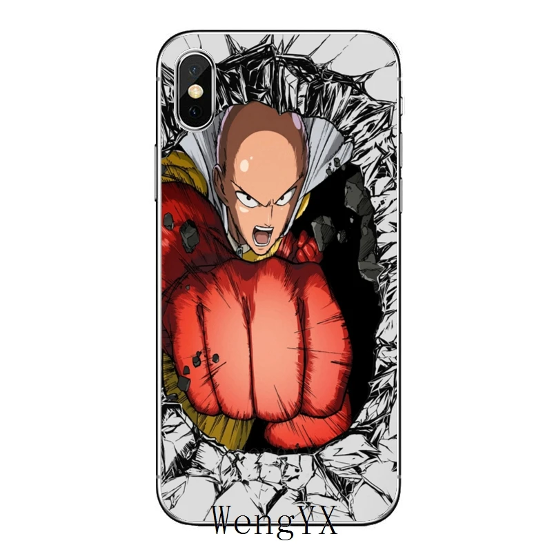 One Punch man аксессуары чехол для телефона iPhone 12 11 Pro Max XS XR X 8 7 Plus 6 6S 5 5S SE 2020 | Мобильные