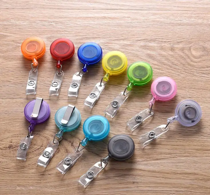 

5000 x Free Shipping Retractable Reel Id Badge Key Card Name Tag Holders with Belt Clip for Keys-ids-badges Black Wholesale