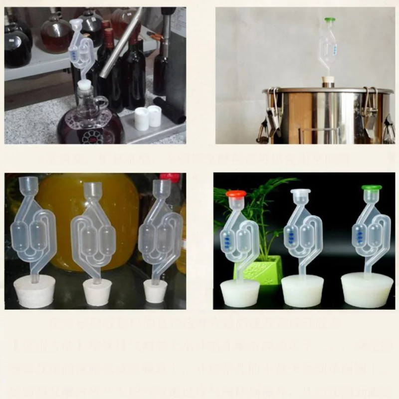 S образный воздушный замок с двойным пузырем втулка для Домашнего Пива