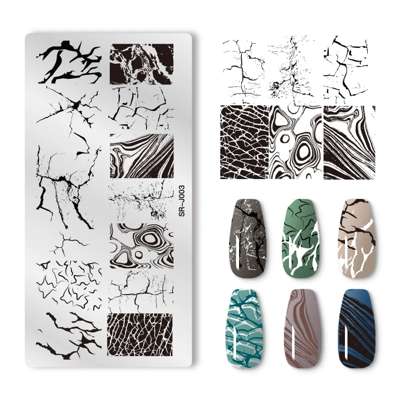 1 шт. штамп для дизайна ногтей штамповочная пластина 6*12 см маникюрный шаблон из