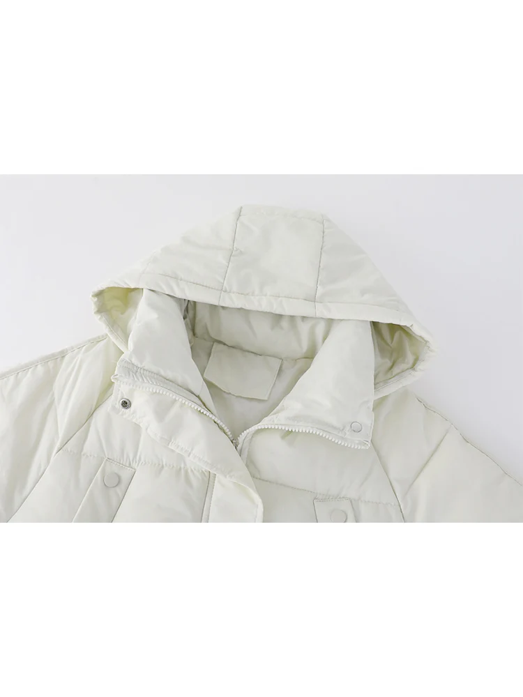 Новинка 2021 женские парки пуховые куртки с капюшоном модная теплая утолщенная