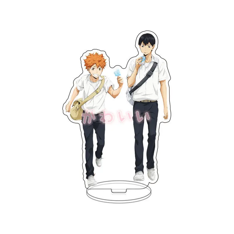 

Anime Haikyuu!!4 Shoyo Hinata Tobio Kageyama Daichi SawamurAction Figures Models Acrylic Stand Desk Decor Ornaments Model Toys