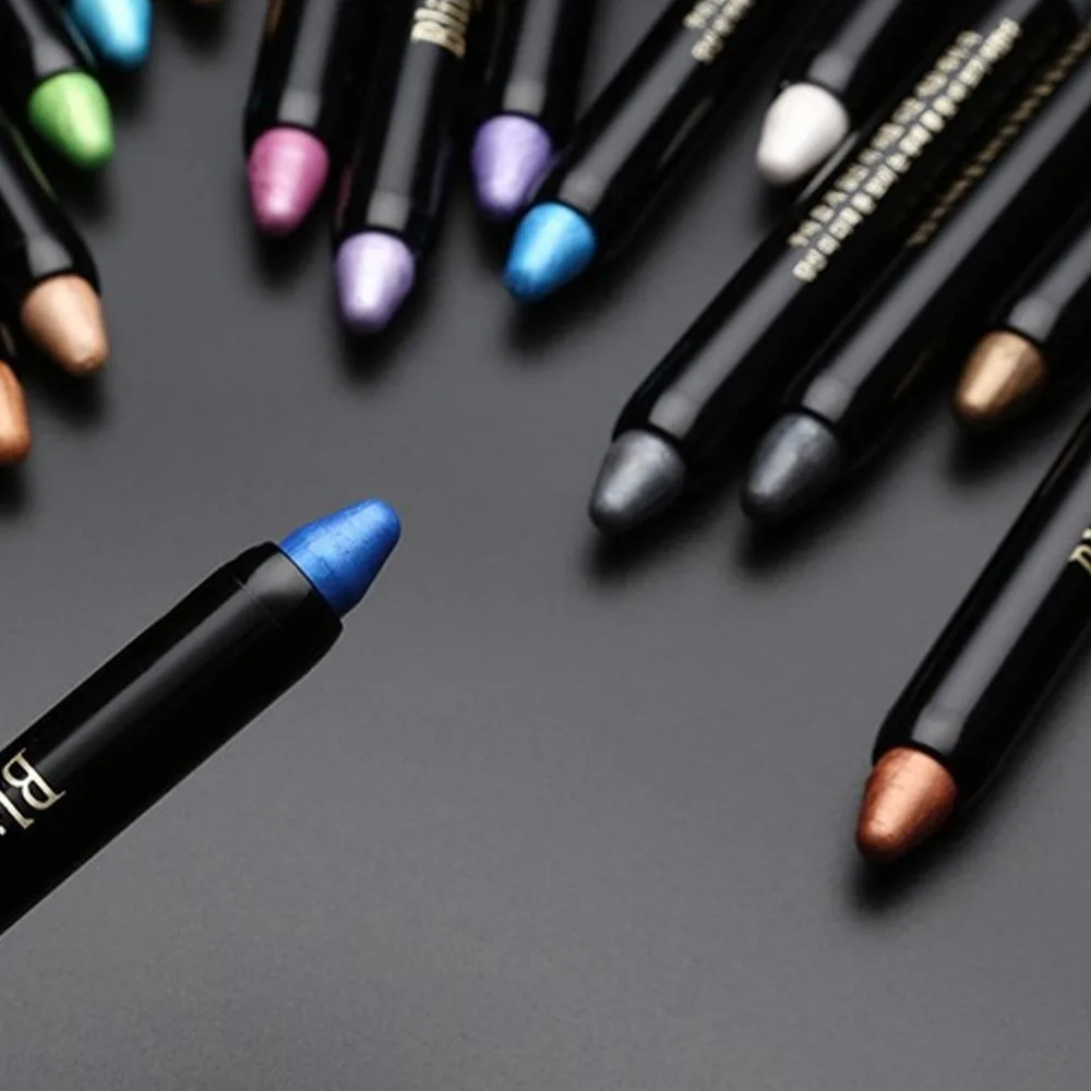 15 цветов хайлайтер тени для век карандаш косметика блестящие подводка глаз