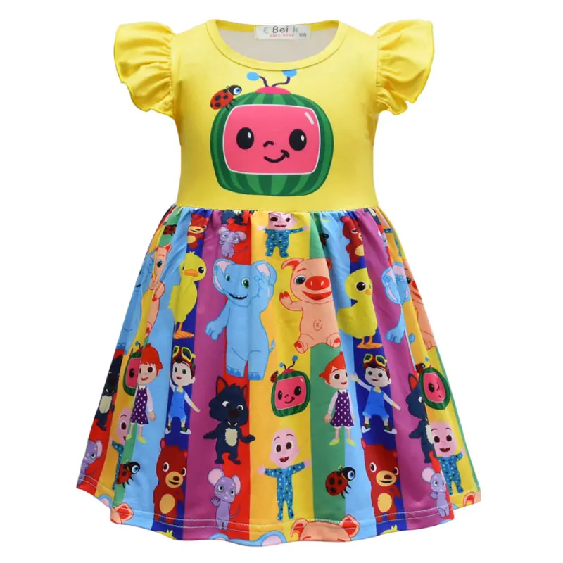 Новинка 2021 мультяшное милое платье для девочек Моаны ночное с ужасом принцессы