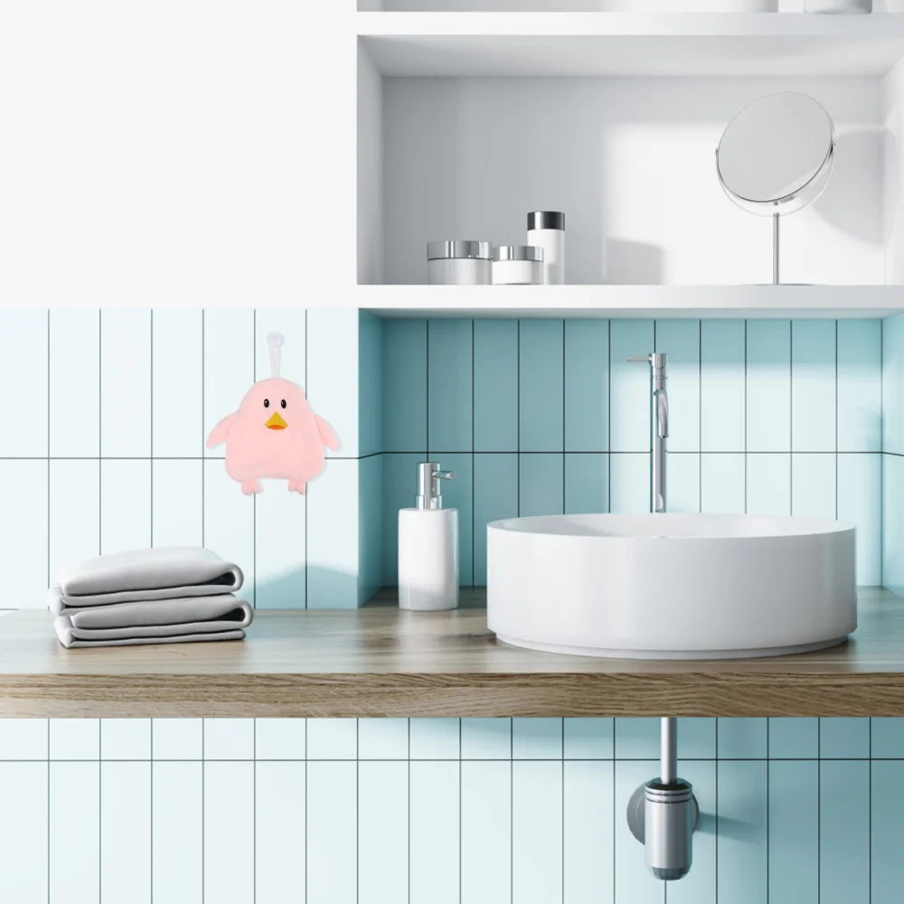 

4 Pcs Convenient Face Cloths Practical Dishcloths Penguin Shape Face Towels