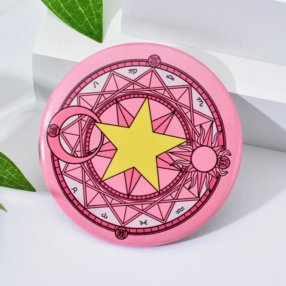 Vicney Новый Портативный Женский Карманный круглый милый мультяшный узор Розовый