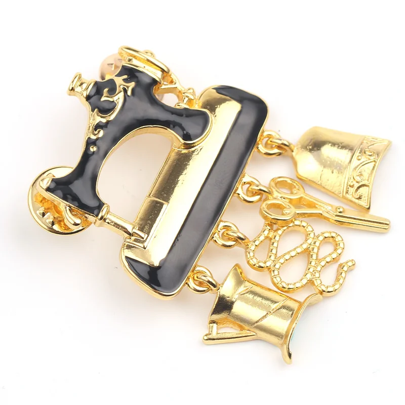 Женская эмалированная металлическая брошь | Дом и сад