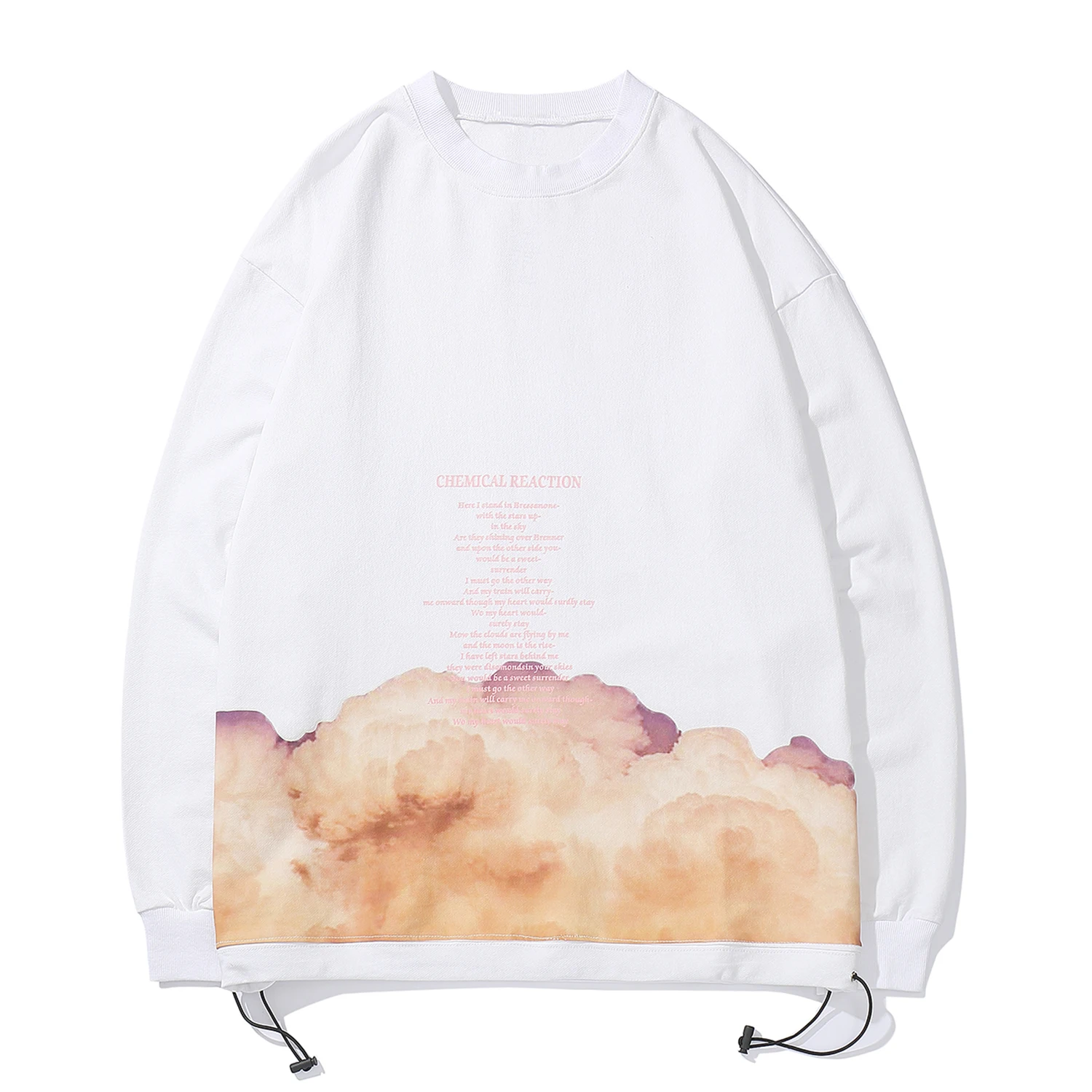 Aelfric Eden Sky/толстовки с рисунком облака осенний Повседневный хлопковый пуловер в