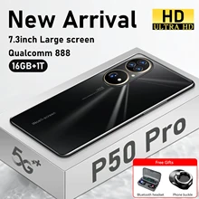 HAUWEI – Smartphone, P50 PRO, ram 16 go, rom 1 to, 64mp, 7.3 ", téléphone intelligent, 5G, 6800mAh  (1)