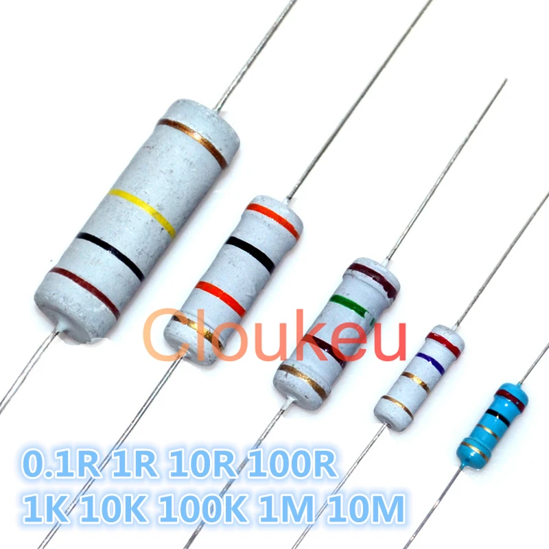 1/8 Вт 1/4 1/2 1 2 3 5 1% 5% Сопротивление цветовому кольцу 0 1r 1R 10R 100R к 10 100 м Ом|Индукторы| |