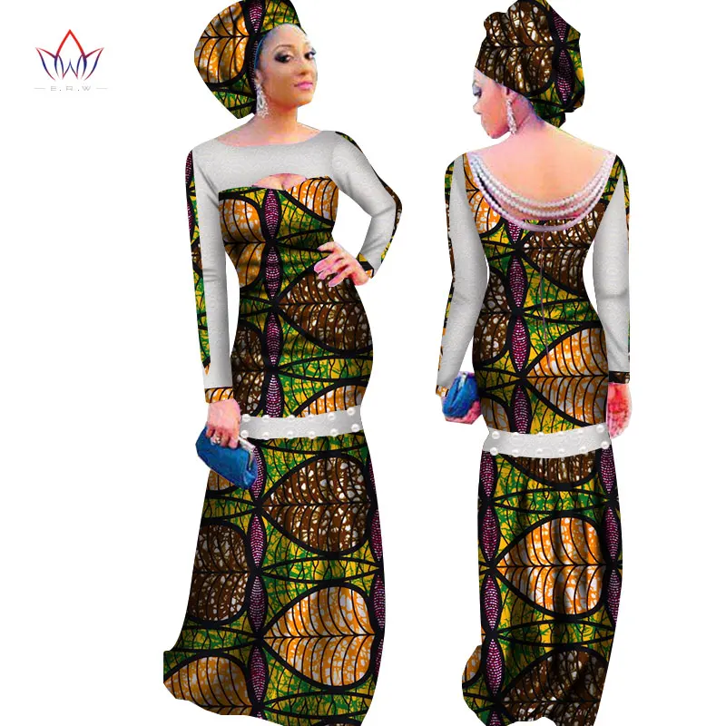 African Party Dresses for Women New Arrival Backless Pearl Women Formal Occasion Dress Africa Evening Gowns for Women WY3014