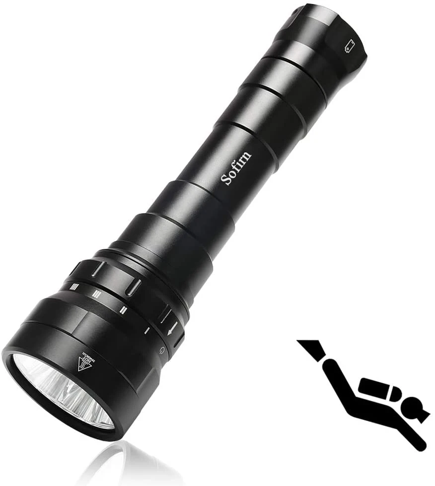 

Sofirn New DF60 6 CREE XP-L2 6000lm Diving LED Flashlight Underwater Scuba Dive LED Light Lantern IPX8 Waterproof Flashlights