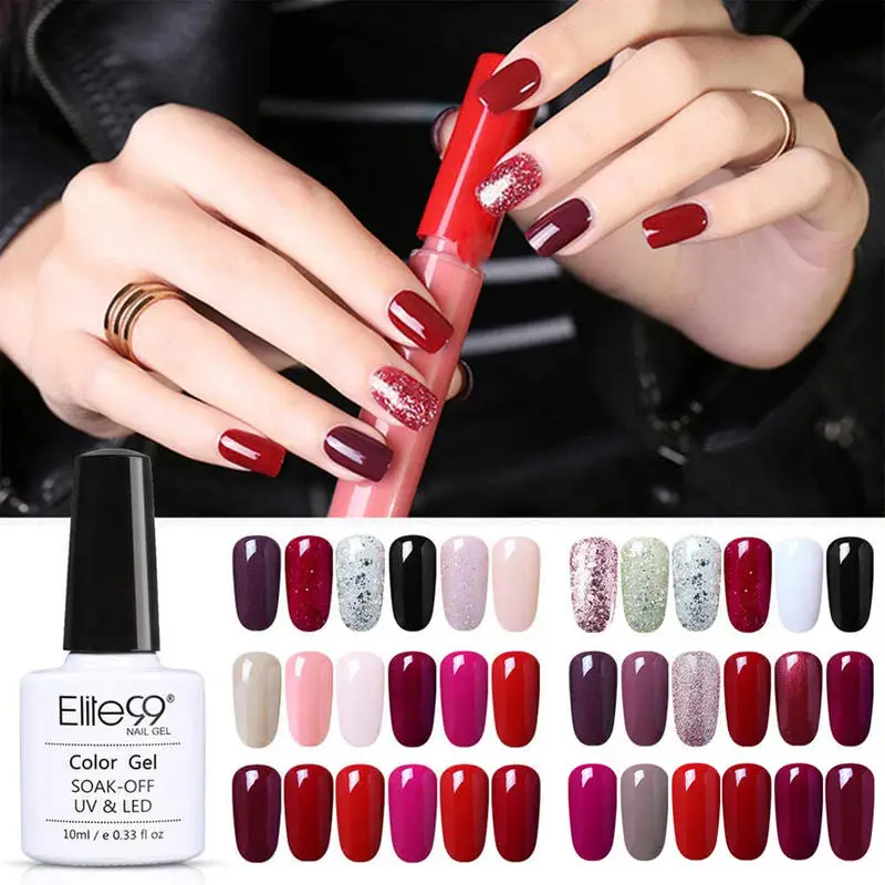 Elite99 6 шт./лот гель лак для ногтей 10 мл Pure Nail Цвет УФ длительный маникюрный набор