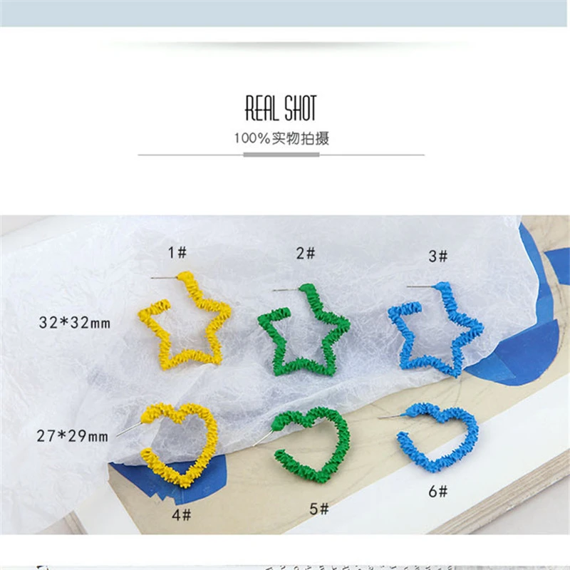 10 шт. корейские женские модные серьги для девочек матовые гвоздики с