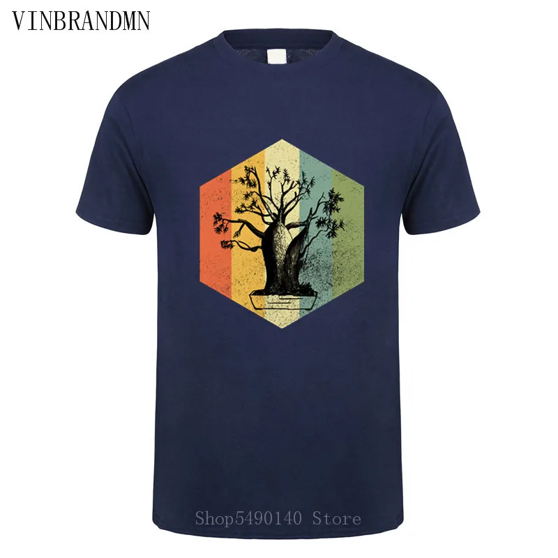 Женская Винтажная футболка с рисунком дерева бонсай Детская в стиле ретро карате