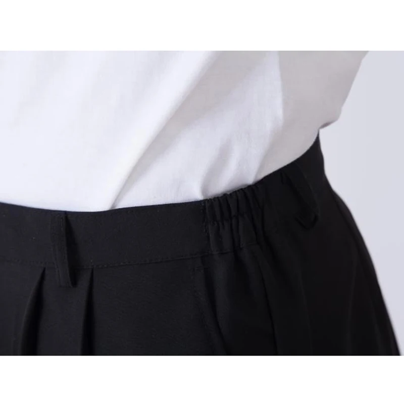 Эластичные брюки для официанта Мужские штаны шеф повара рабочие с высокой талией