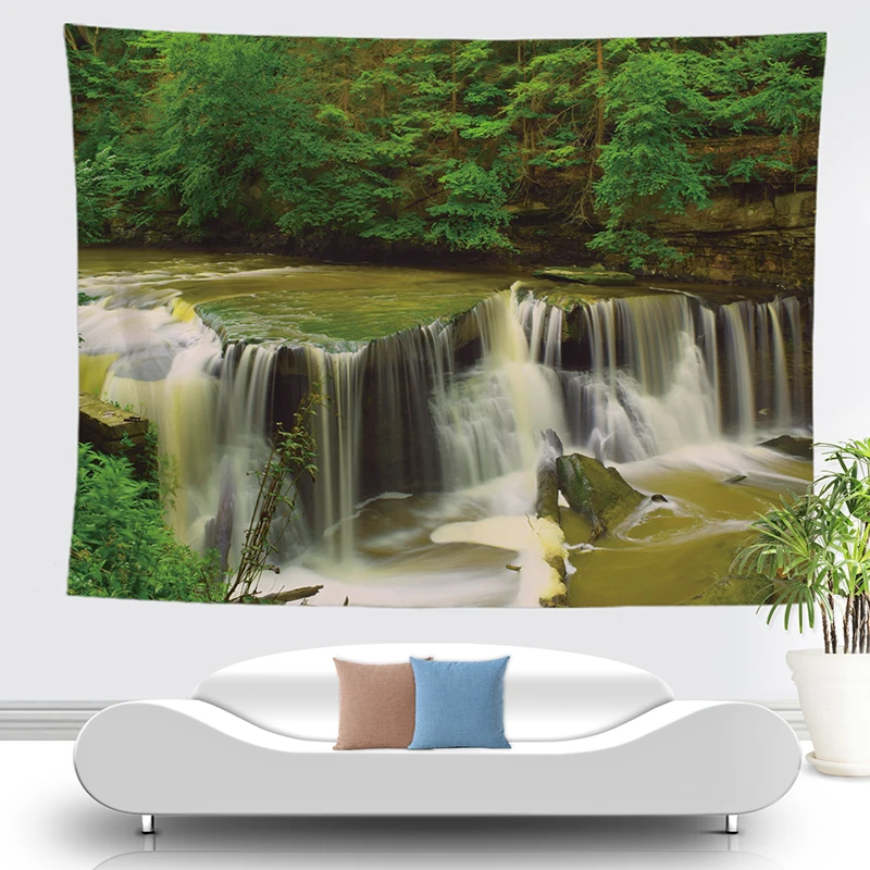 Гобелен с лесными углами богемный натуральный ковер Настенный Ковер палочка tapijt