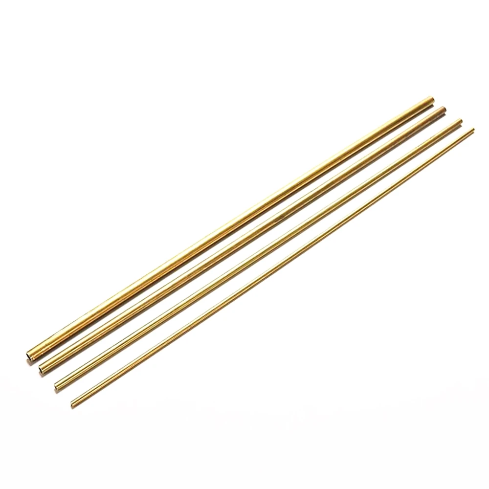 

1PC Brass Tube DIY Pipe Round Diameter 2/3/4/5/6/7/8/9/10/12mm L50mm 80 100 200mm 300mm 0.5mm Wall Brass Pipe Brass Tube Cutting