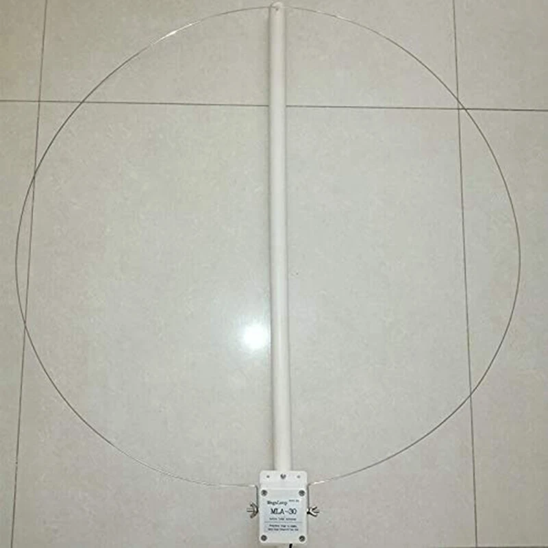 

MLA-30 Loop Antenna Active Receiving Antenna Low Noise Balcony Erection Antenna 100KHz - 30MHz for HA SDR Short Wave Radio