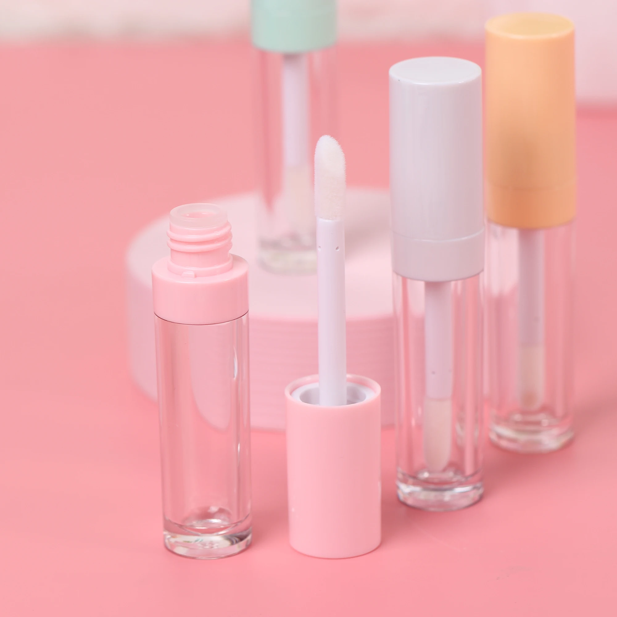 

5 Pcs Empty Lip Gloss Tubes 9ml Clear Lip Tubes Empty Bottle Container Organize Lipstick Refillable Bottles Lip Gloss Tube