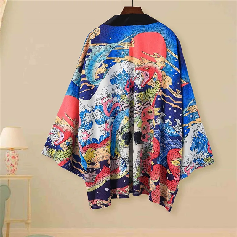 Мужской кардиган кимоно haori рубашка в японском стиле yukata haori|Одежда Азии и