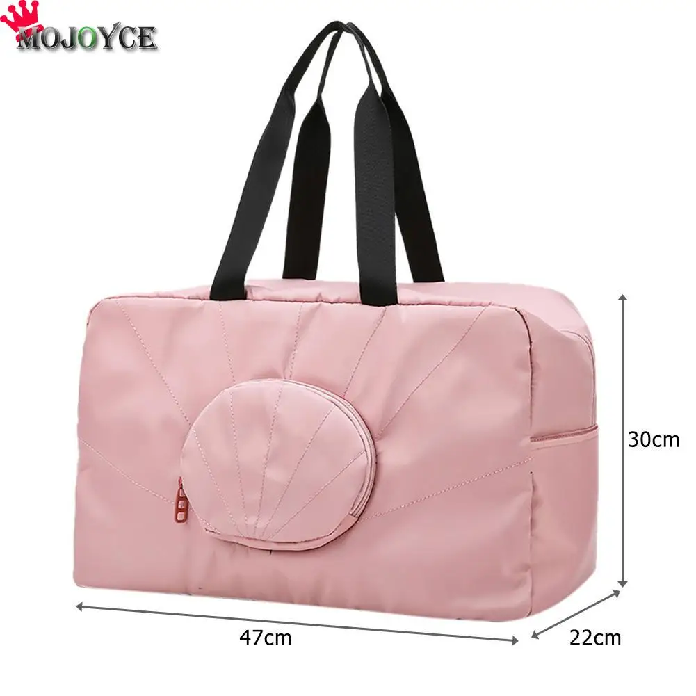 

Simple Handbag Back Lever Insertion Design Unisex Large Capacity Travel Shoulder Bag Oxford Fitness Totes 47x30x22cm