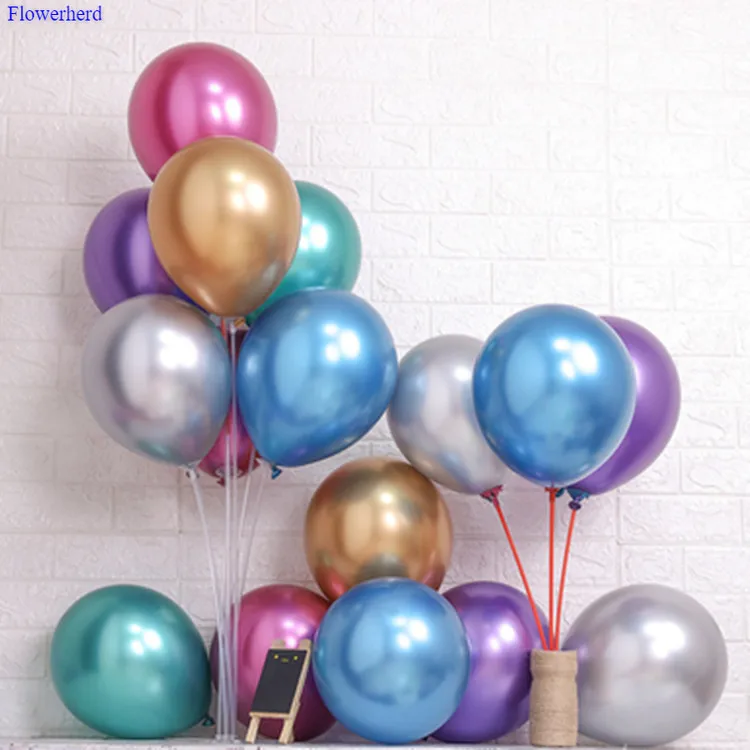 Воздушные шары для вечерние креативные шарики из толстого металла 4D 10 шт. 12