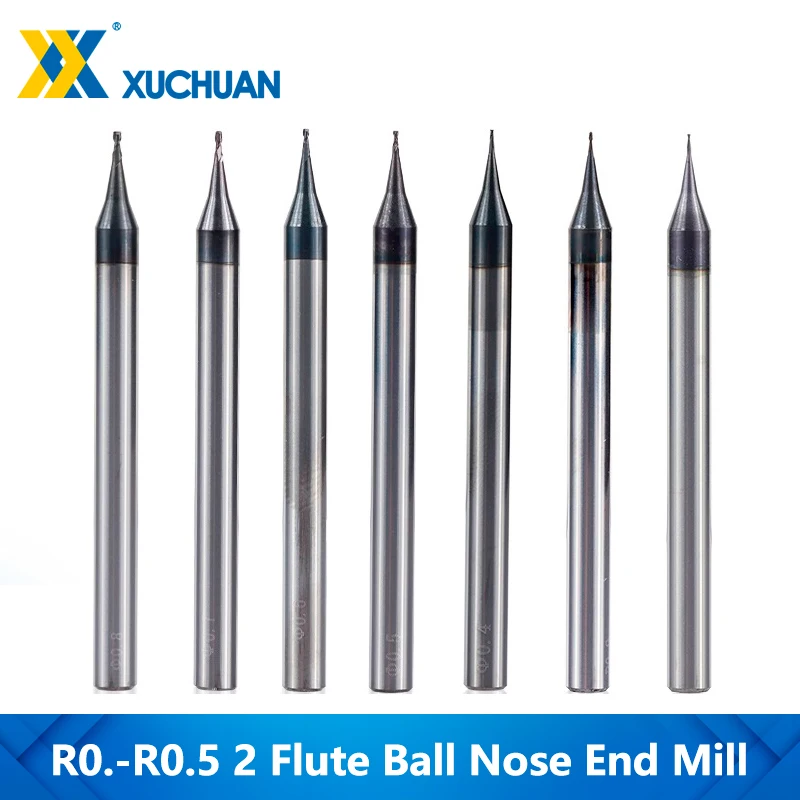 Фреза с ЧПУ миниатюрная фреза 2 канавками и хвостовиком 4 мм из карбида