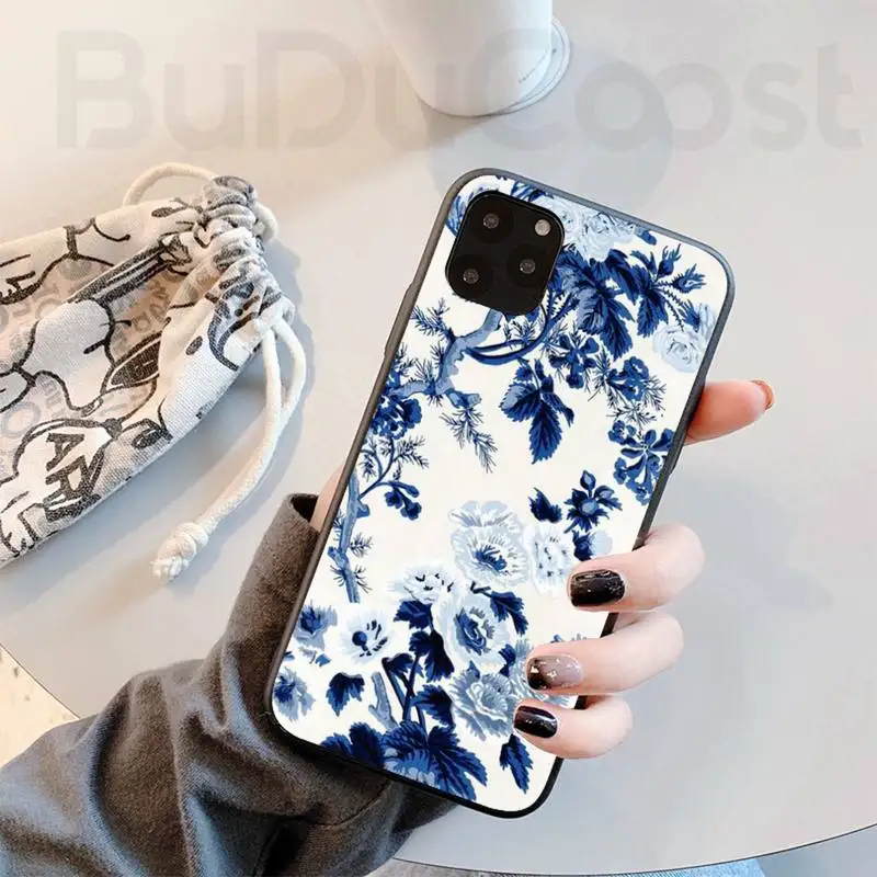 

Blue And White Porcelain Style Phone Case Cover Shell For Iphone 11 Pro 11 Pro Max X XR XS MAX 7 8 Plus 6s Plus 5s 2020 Se Cover