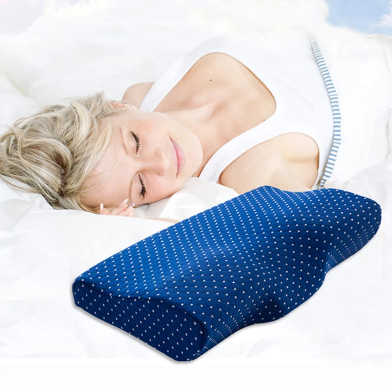 Подушка из пены памяти для сна подушки под шею в форме бабочки с эффектом