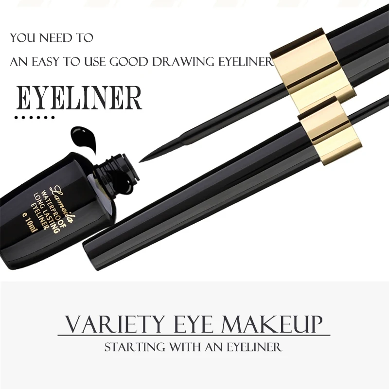 

Black Liquid Eyeliner Waterproof Quick Dry Non-Dizzy Lasting Eye Liner Pen Beauty Makeup Cosmetics