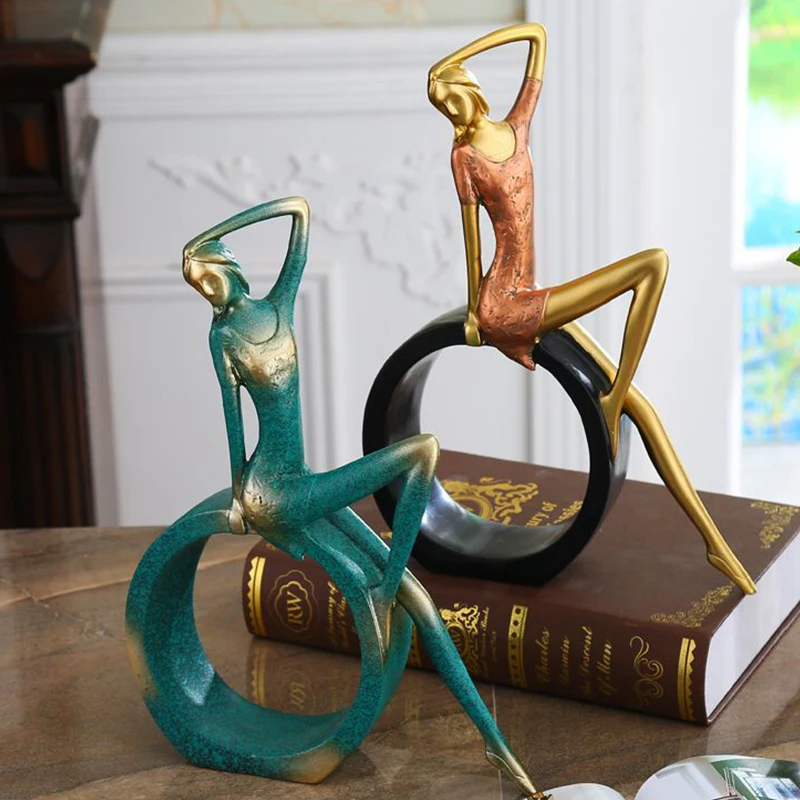 Оригинальные статуэтки для йоги Европейское украшение дома крыльцо ТВ шкаф