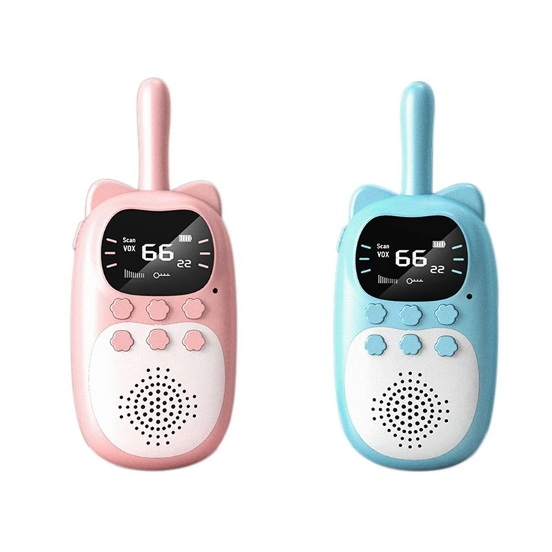

NEW-Walkie-Talkie, 3KM Children's Walkie Talkie Parent-Child Interactive LED Light with Waterproof USB Charging